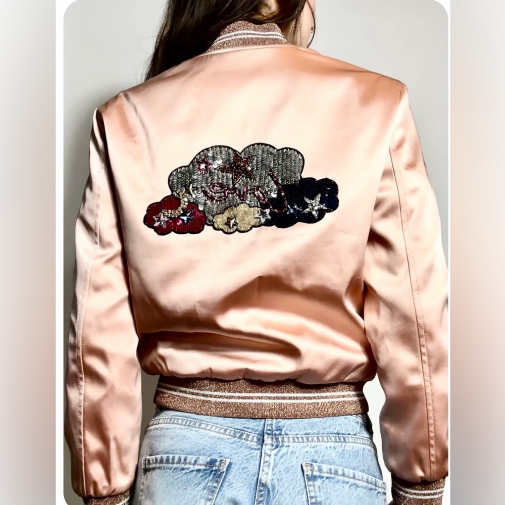 Saint Laurent Hedi
Slimane 2016 Sequin
Blush Pink Bomber